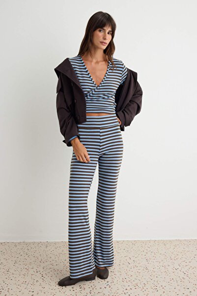 Trendyol Collection Multi-Colored Double Breasted Fit-To-The-Body Long Sleeve...