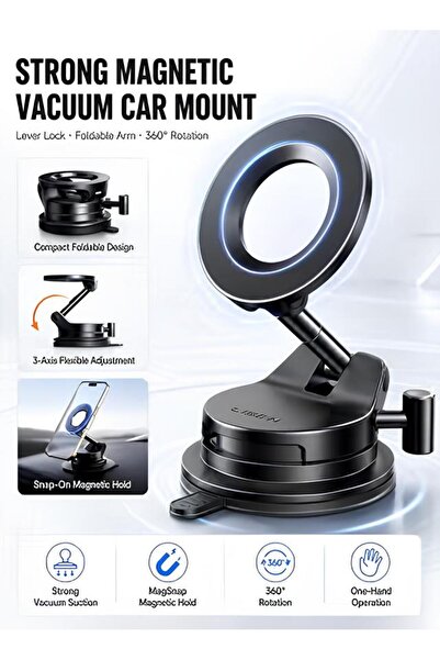 LISEN for 2026 Magsafe Car Mount, Suction Mobile Holder for Car, Car Phone Ho...