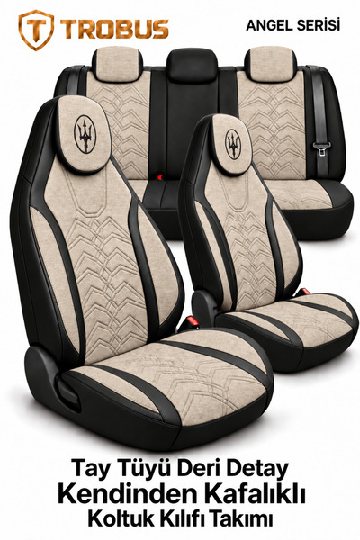 TROBUS Renault Megane 1-3 1996-2016 Uyumlu Angel Serisi Tay Tüyü Koltuk Kılıf...