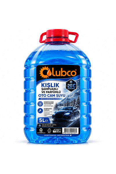LİCOİL Lubco Antifrizli Şampuanlı Parfümlü Oto Cam Suyu 5 Lt -20 Derece