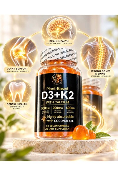 D4ALFA D3+K2+Calciu 60 Jeleuri Vegane Fără Gluten
