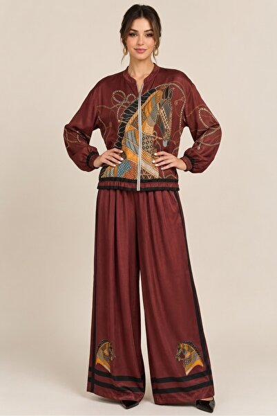 Park Moda Italian Satin Suit Jacket and Trousers