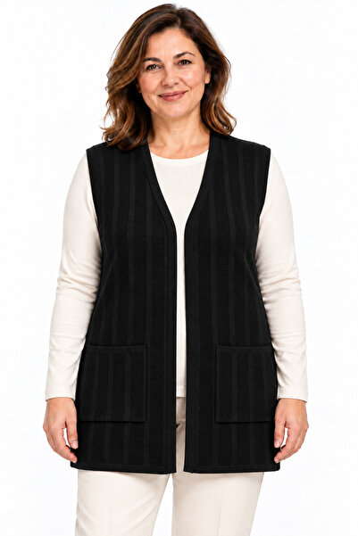 Mutlu City Women's Honeycomb Patterned Mother's Knitwear Vest for Middle Ages...