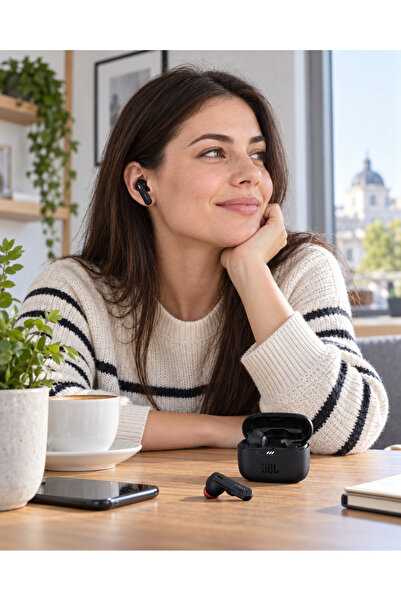 JBL Căști wireless Tune 230NC TWS cu anulare activă a zgomotului, Negru