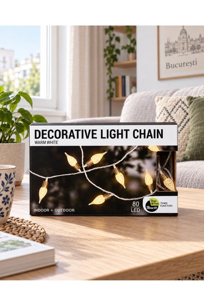 OEM Instalație Decorative Light Chain (80 LED) – creează o atmosferă caldă și...