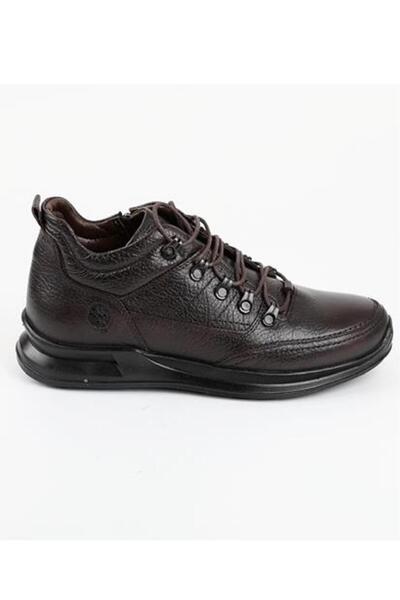 Voyager Genuine Leather Zipper+Lace Up Boots Brown