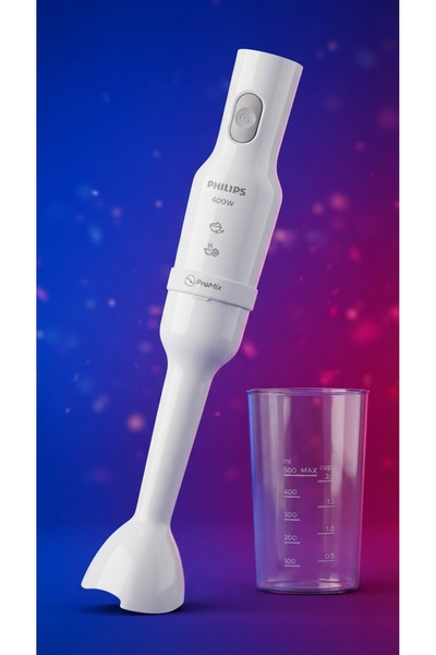 Philips 3000 Serisi El Blenderi ve Ölçü Kabı, 400W Motor, ProMix Teknolojisi,...