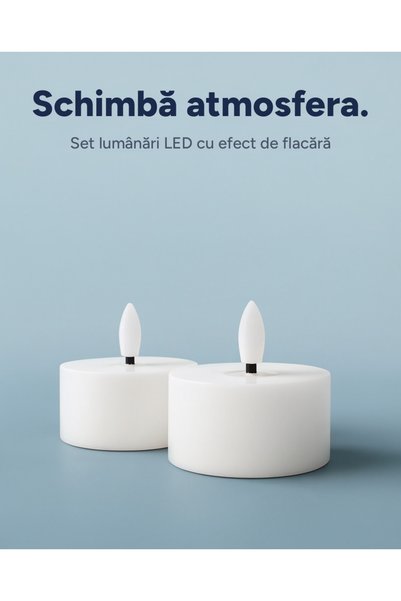 OEM Set lumânări LED decorative – creează o atmosferă caldă și relaxantă fără riscuri.