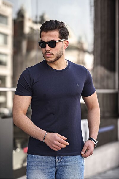 COMBİNE MİCHAİL Men's 100% Cotton Breathable Crew Neck Standard Fit Regular F...