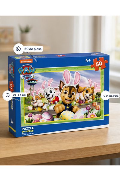 OEM Puzzle pentru copii cu personaje de desene animate, 50 de piese