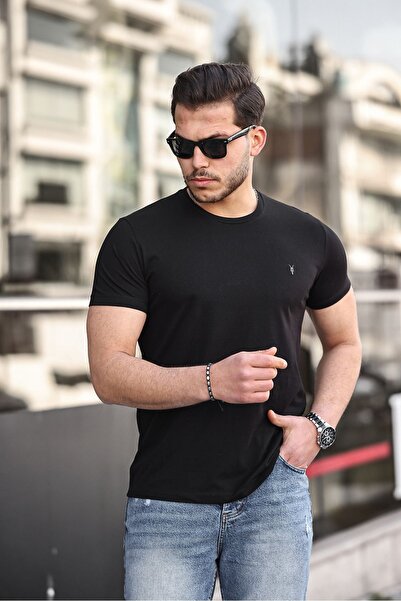 COMBİNE MİCHAİL Men's 100% Cotton Breathable Crew Neck Standard Fit Regular F...