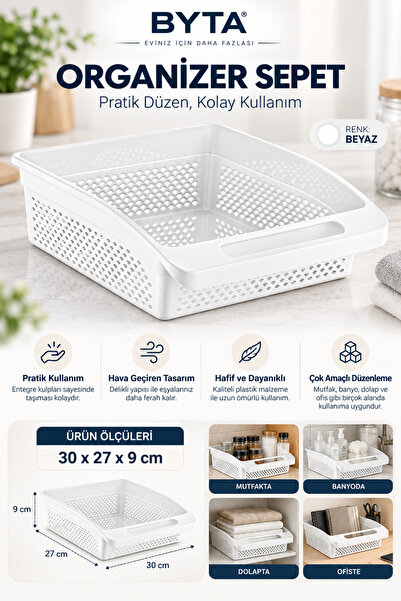 BYTA Large Size In-Cabinet Organizer – Multi-Purpose Kitchen, Pantry, and Bat...