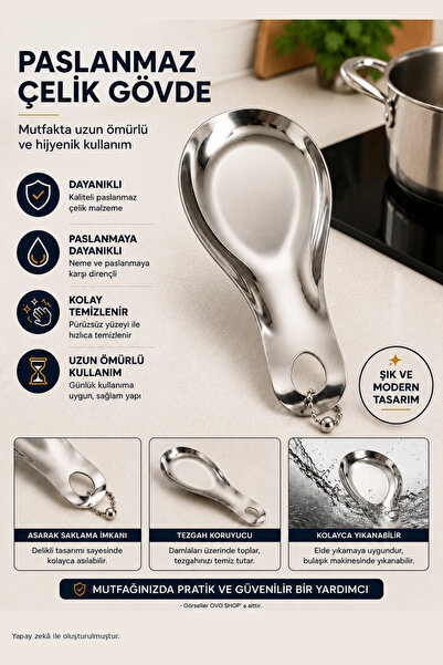 OVO SHOP Çelik Kepçe Altlığı
