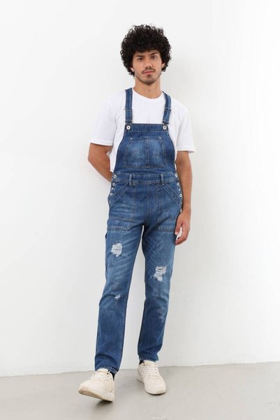 BNY JEANS Erkek Jean Tulum Pantolon Koyu Mavi