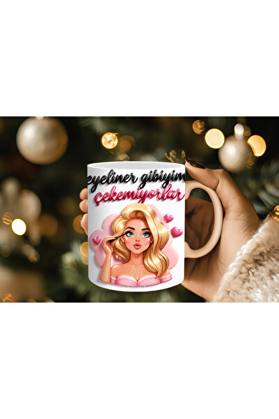 Genel Markalar Beyaz Yazılı Kupa Bardak, Çay-kahve-çorba Kupası