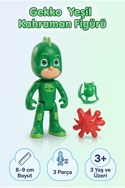 Tıfıl Toys PJ Masks Gekko Aksesuarlı Figür Eğlenceli ve Eğitici Oyuncak Seti