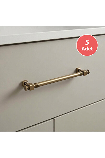 Generic Brand 5 τεμάχια Borns Dragon 192 mm Έπιπλα Λαβή Αντίκα Κίτρινη Όλιφκα