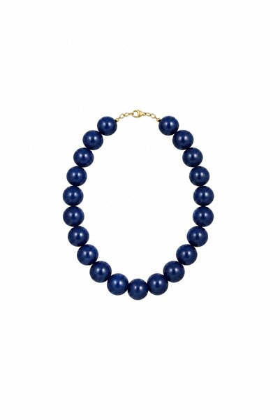 Charmist Mod Collection Large Beaded Colorful Necklace - Navy Blue
