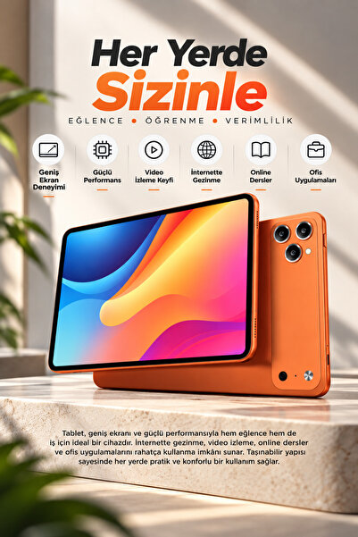 MİHASE Tab 17 Pro Max 10.1'' 16GB RAM +1TB ROM "5G" Klavyeli Kılıf + Bluetoot...