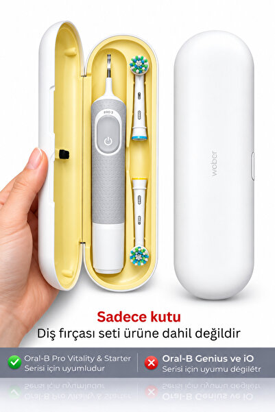 Wober Oral b uyumlu Şarjlı Diş Fırçası Için Saklama Kabı/kutusu, Sadece Pro, ...