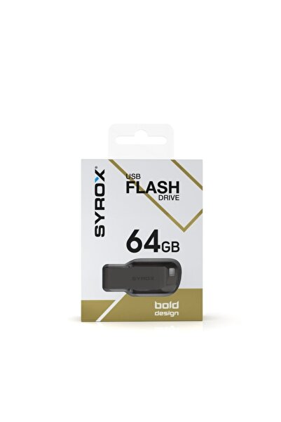Syrox BL64 64GB USB 2.0 Metal Flash Bellek | 25 MB/s Okuma - 15 MB/s Yazma | ...