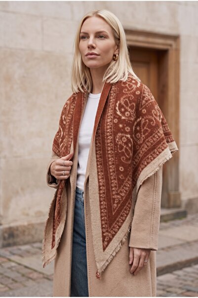 novon Σάλι/Φουλάρι/Μπαντάνα διπλής όψης Glencoe Cashmere Texture Triangle Des...