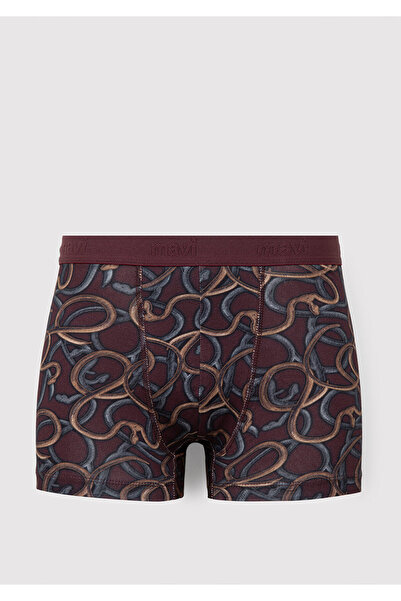 Mavi Baskılı Bordo Boxer 0912475-70422