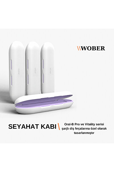 Wober Şarjlı Diş Fırçası Için Koruma kutusu, Sadece Oral B Pro, Vitality Ve Oral White ile Uyumlu!