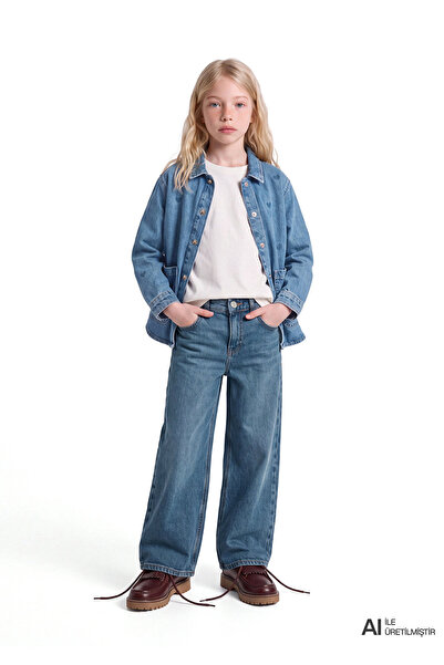 Mavi Lory 90S Hazy Indigo Blue Denim Trousers 7010036-A4159
