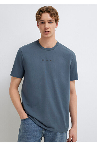 Mavi Logo Printed Dark T-Shirt Regular Fit / Normal Cut 0613305-80776
