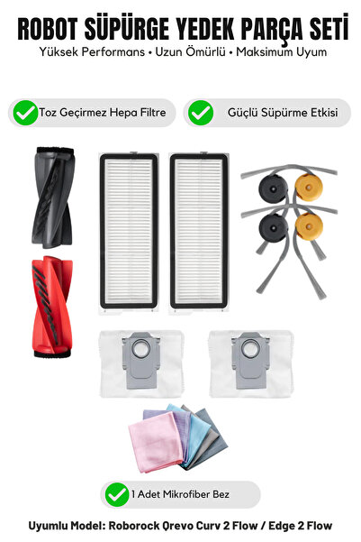 Asgard Grup Compatibil cu Roborock Qrevo Curv 2 Flow / Edge 2 Flow 1 perie pr...