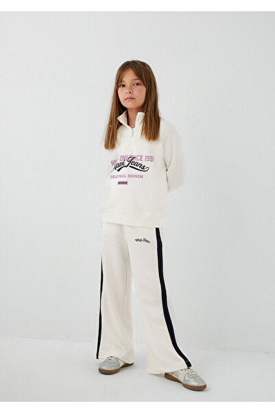Mavi Jeans Printed Ecru Sweatpants 7010060-70057