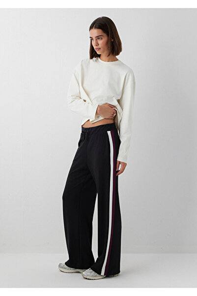 Mavi Black Sweatpants with Stripe Detail 1011061-900