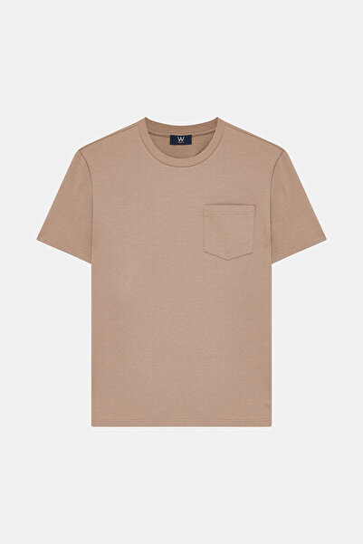 W Collection CAMEL BİSİKLET YAKA T-SHİRT