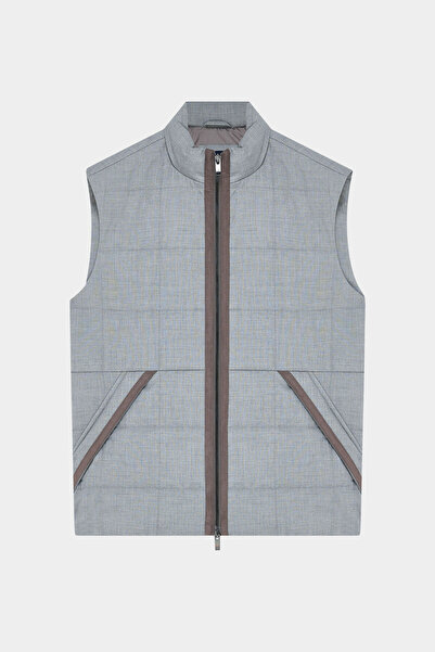 W Collection FERMUARLI GRİ YELEK