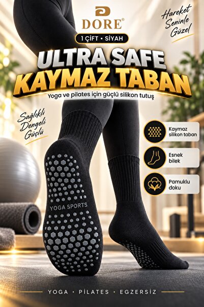 Dore Orijinal Unisex Premium Ultra Safe Kaydırmaz Taban Ter Emici Havlu Taban...
