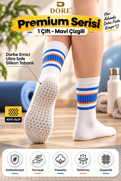 Dore Original Women's 1 Pair of Soft Non-Slip Silicone Sole Cotton Socks for ...