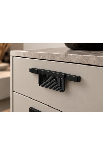 Damla Vienna Modal Furniture Knob 96 mm - Black