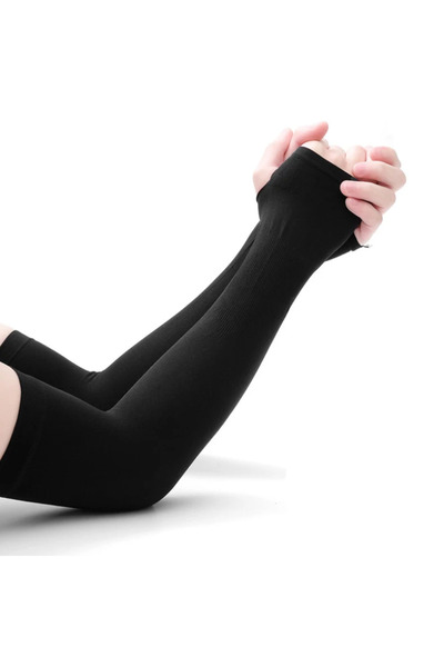 Choice black 2024 Fashion Women Elbow Gloves Long Fingerless Gloves Elbow Mit...