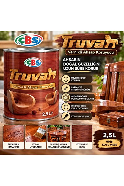 Çbs VERNİKLİ AHŞAP KORUYUCU BOYA 0016 KOYU MEŞE