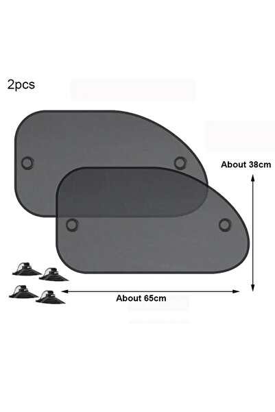 Choice1 Front 2pcs SEAMETAL Car Sun Shade Side Window Curtain Front Rear Wind...