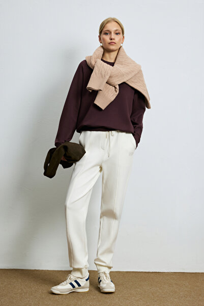 Lufian Cessie Knitted Women's Sweatpants Off-White