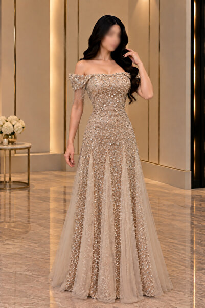 GORI FASHION فستان سهرة ترتر راقي