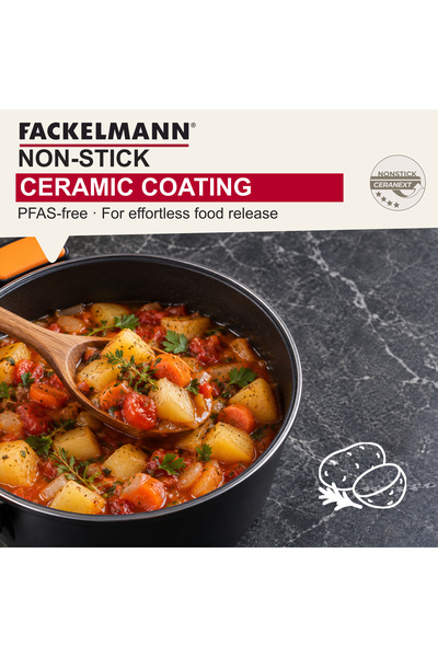 FACKELMANN Forged Aluminium Pot with Lid 20cm