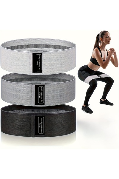 Choice 3PCS Mix color 3pcs Yoga Pilates Strength Training Elastic Resistance ...