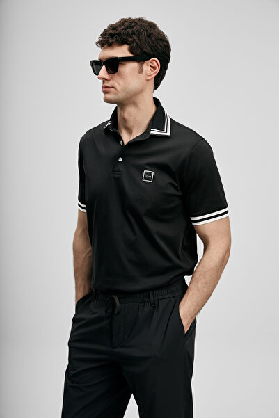 Lufian Cole Smart Men's Polo T-Shirt Black