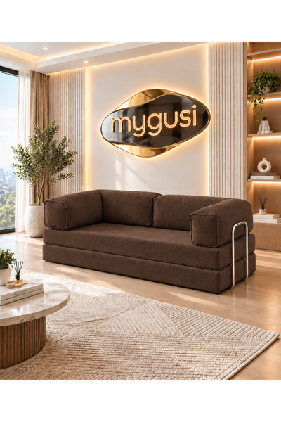 Mygusi MyLegom 90x200 Yataklı Kanepe Fitilli Kadife Dinlenme Koltuğu, Yıkanab...