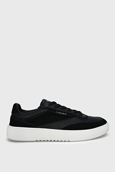 Lufian Isaac Men's Leather Sneaker Shoes Black