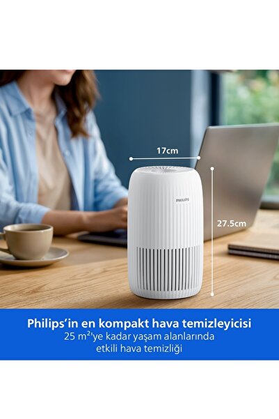 Philips 500 Serisi Hava Temizleyici, 25 m2, 60 m3/sa, 3 Yıla Kadar HEPA Filtre, Ultra Sessiz, AC0520/10