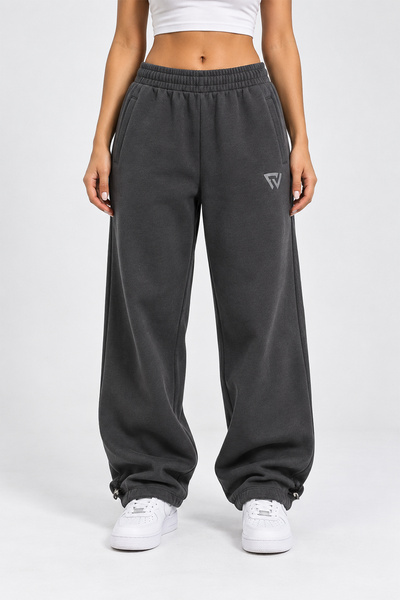 Fer Valiant Unisex φαρδιά φόρμα παντελόνι με ρυθμιζόμενο μήκος και λάστιχο στ...